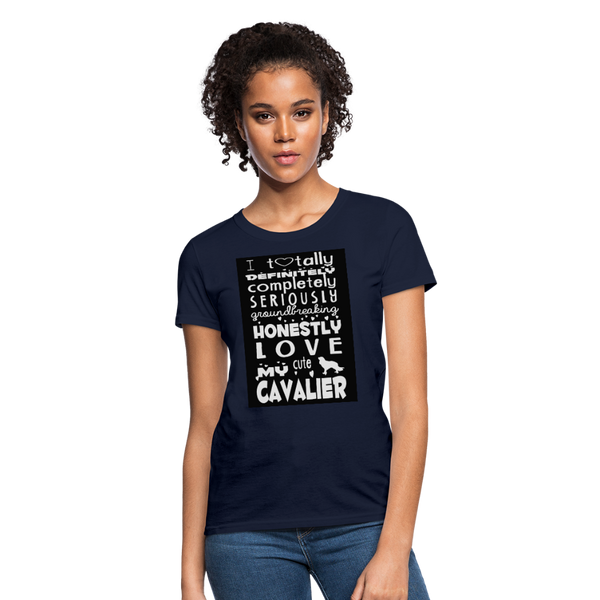 Love My Cavalier Women's T-Shirt - navy