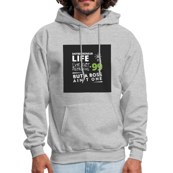 Entrepreneur Life Men's Hoodie - heather gray