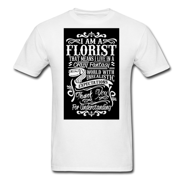 I Am A Florist Men's T-Shirt - white