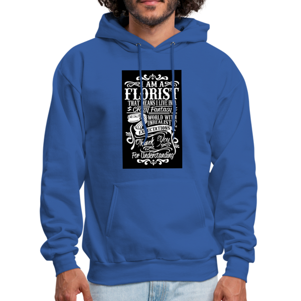 I Am A Florist Men's Hoodie - royal blue