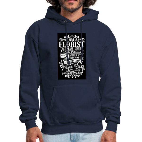 I Am A Florist Men's Hoodie - navy