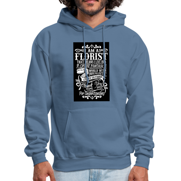 I Am A Florist Men's Hoodie - denim blue