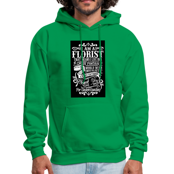 I Am A Florist Men's Hoodie - kelly green