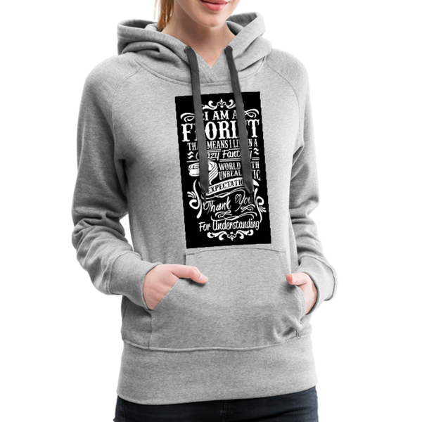 I Am A Florist Women’s Premium Hoodie - heather gray