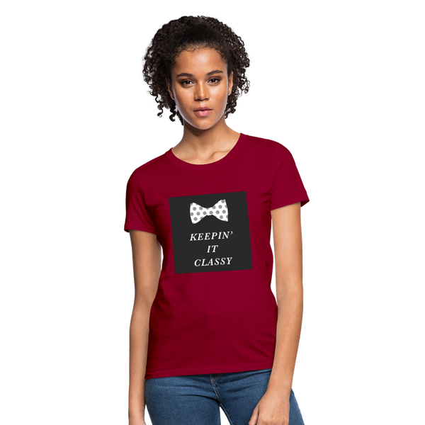 Keepin' It Classy Women's T-Shirt - dark red