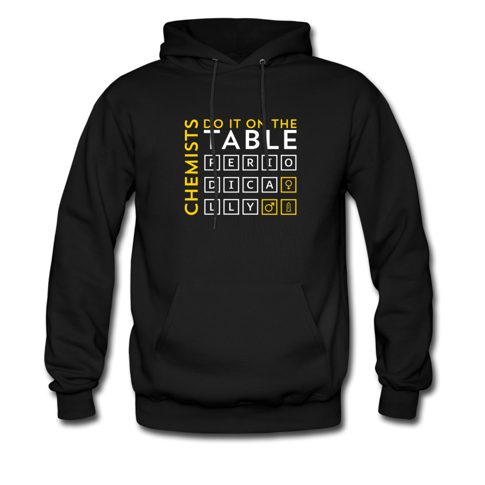 Chemists Do It On The Table Periodically Men's Hoodie - black