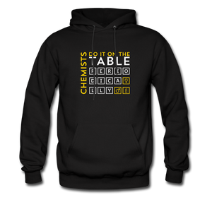 Chemists Do It On The Table Periodically Men's Hoodie - black