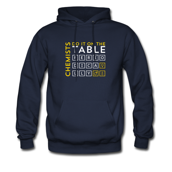 Chemists Do It On The Table Periodically Men's Hoodie - navy