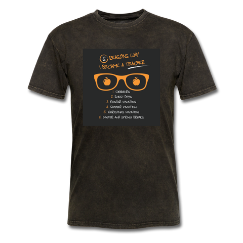 6 Reasons Why I Became A Teacher Men's T-Shirt - mineral black