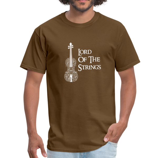 Lord Of The Strings Men's T-Shirt - brown