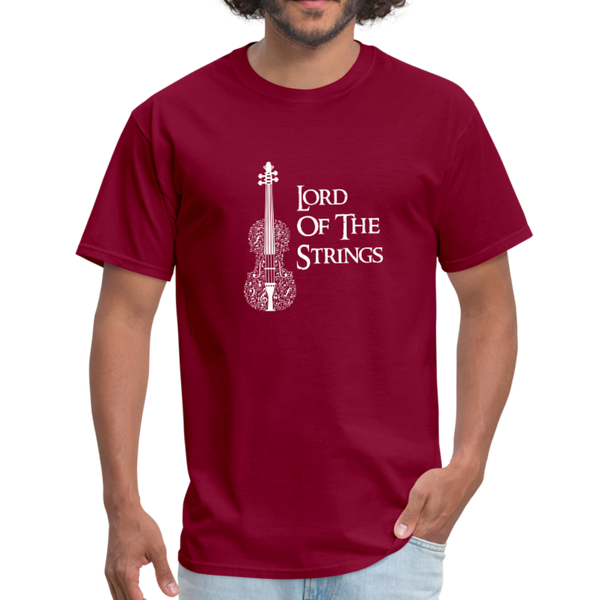 Lord Of The Strings Men's T-Shirt - burgundy