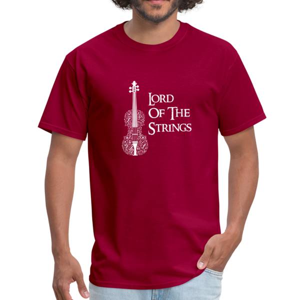 Lord Of The Strings Men's T-Shirt - dark red