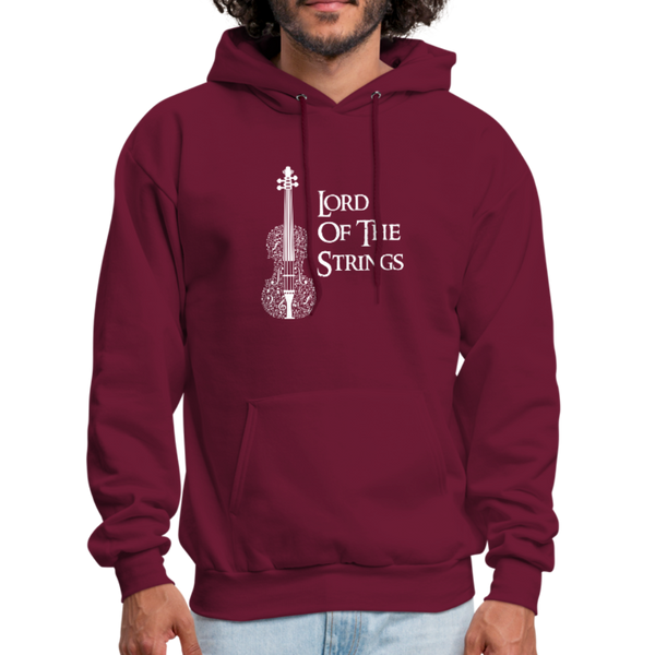 Lord Of The Strings Men's Hoodie - burgundy