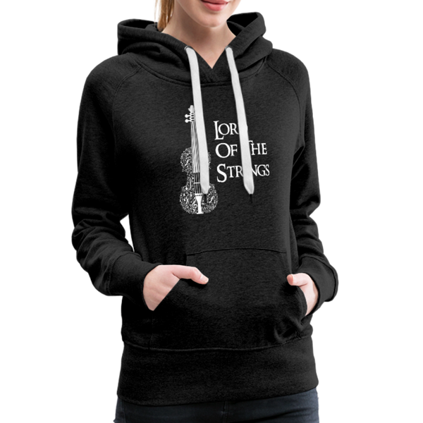 Lord Of The Strings Women’s Premium Hoodie - charcoal gray