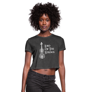 Lord Of The Strings Women's Cropped T-Shirt - deep heather