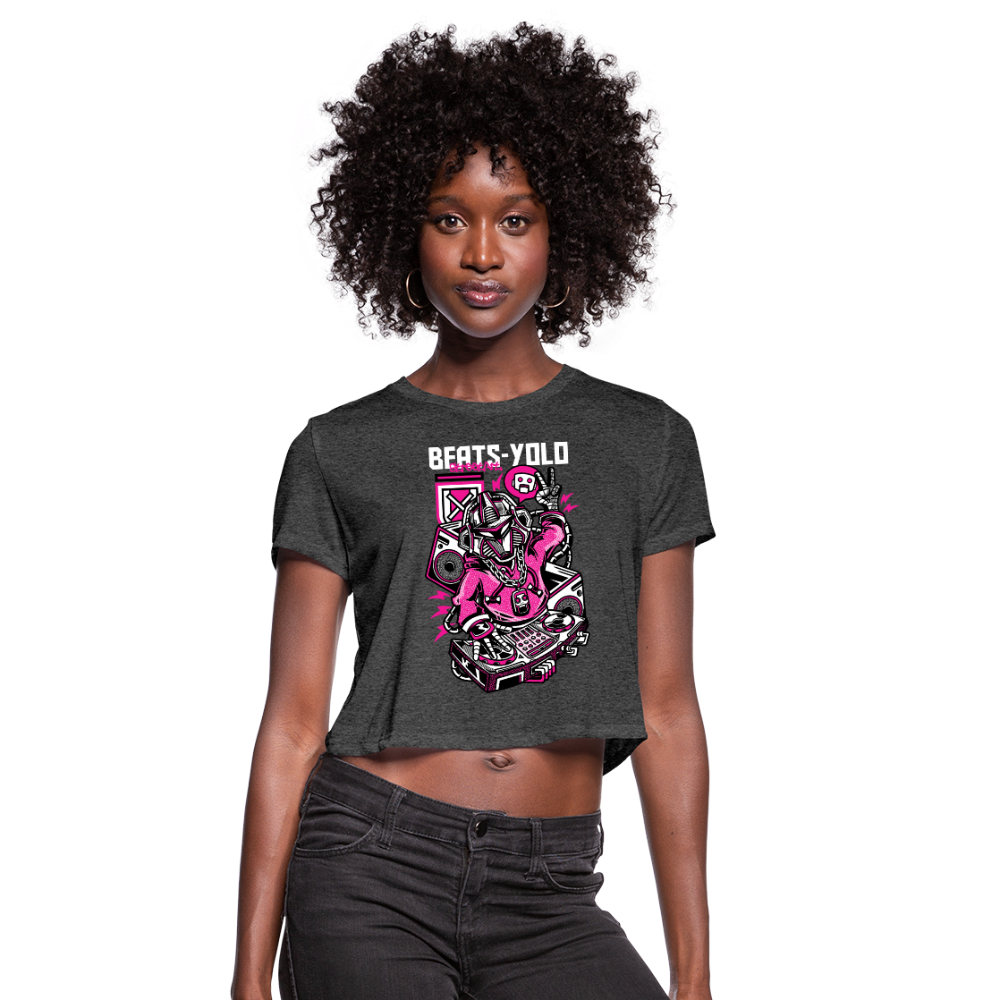 Beats-Yolo Women's Cropped T-Shirt - deep heather