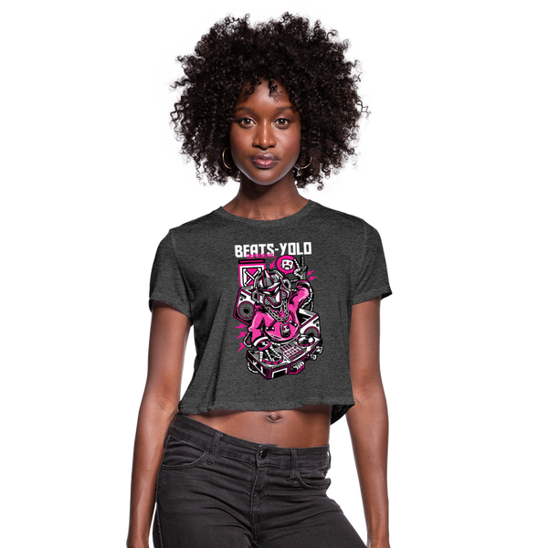 Beats-Yolo Women's Cropped T-Shirt - deep heather