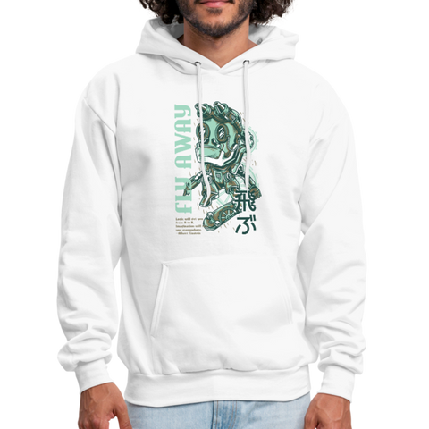 Fly Away Men's Hoodie - white