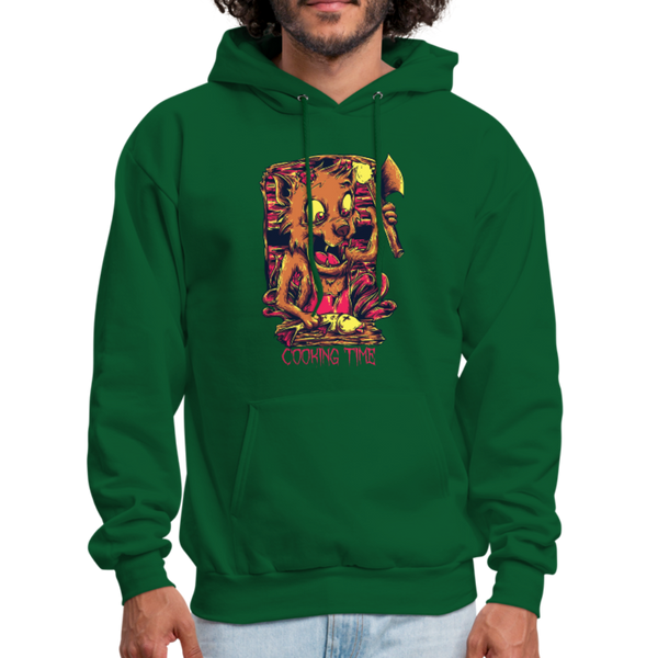 Cooking Time Men's Hoodie - forest green