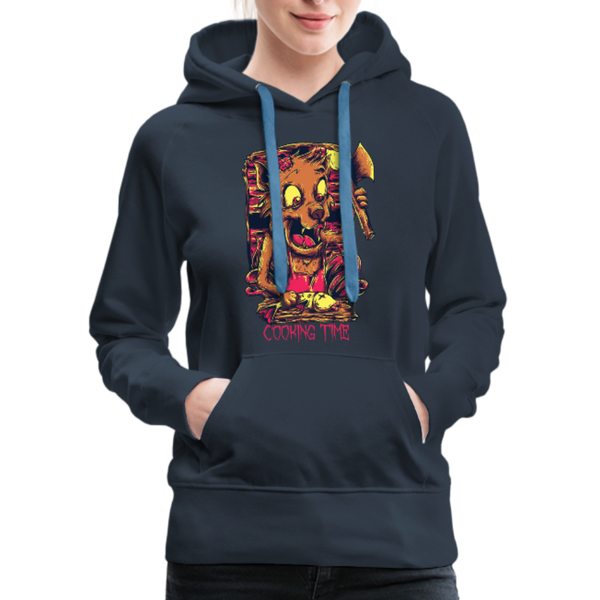Cooking Time Women’s Premium Hoodie - navy