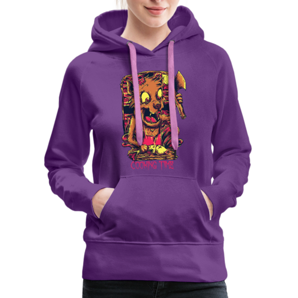 Cooking Time Women’s Premium Hoodie - purple