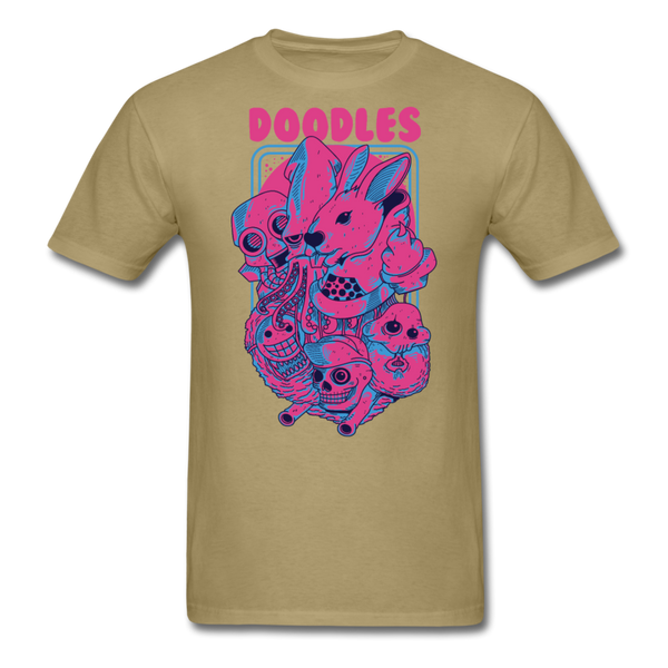 Doodles Men's T-Shirt - khaki