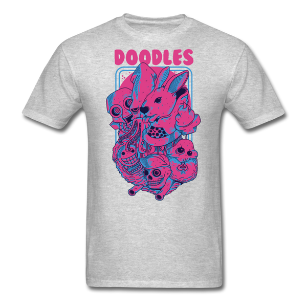 Doodles Men's T-Shirt - heather gray