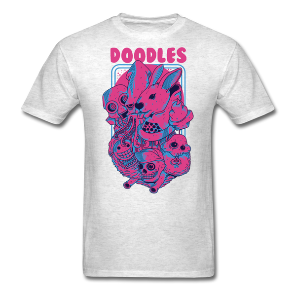 Doodles Men's T-Shirt - light heather gray