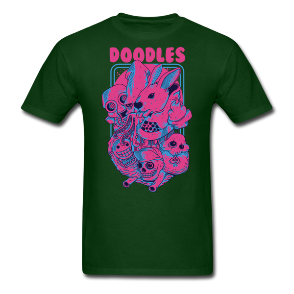 Doodles Men's T-Shirt - forest green