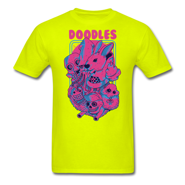 Doodles Men's T-Shirt - safety green