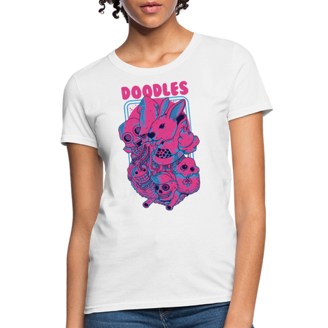 Doodles Women's T-Shirt - white