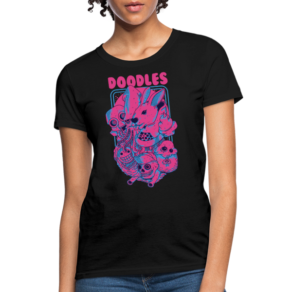 Doodles Women's T-Shirt - black