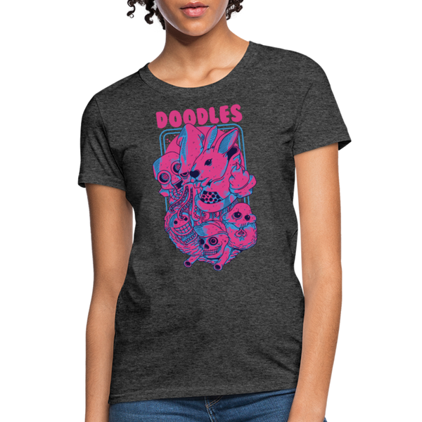 Doodles Women's T-Shirt - heather black