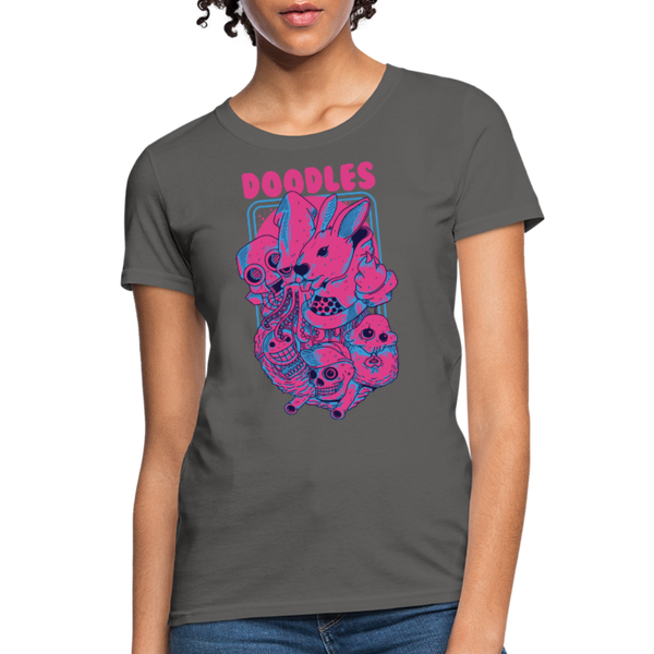 Doodles Women's T-Shirt - charcoal