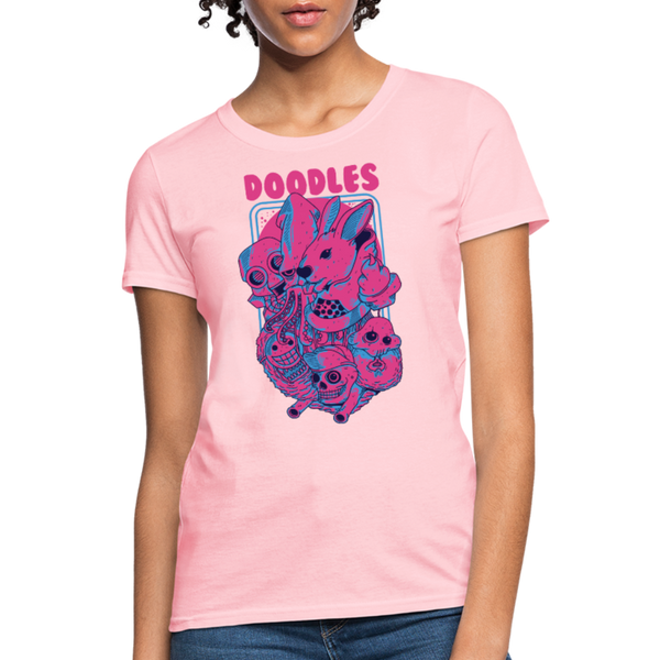 Doodles Women's T-Shirt - pink