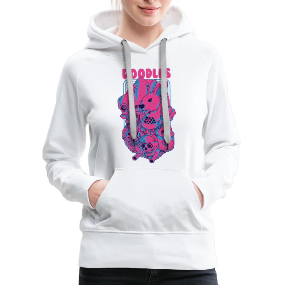 Doodles Women’s Premium Hoodie - white