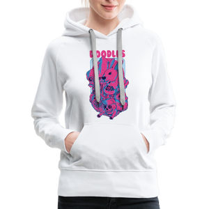 Doodles Women’s Premium Hoodie - white