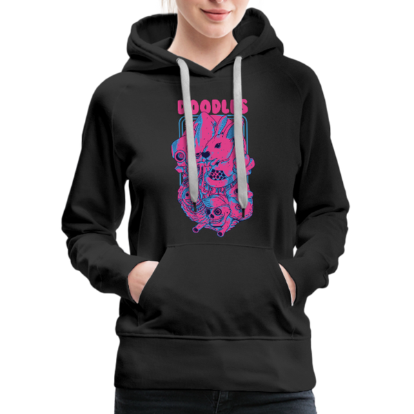 Doodles Women’s Premium Hoodie - black