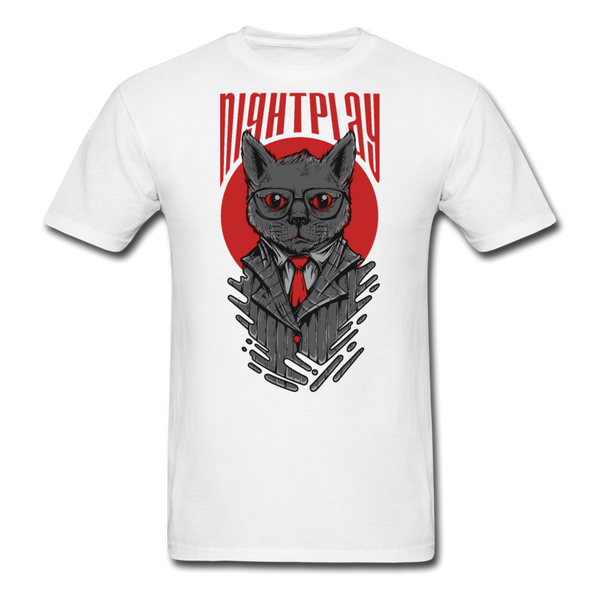Night Play Men's T-Shirt - white
