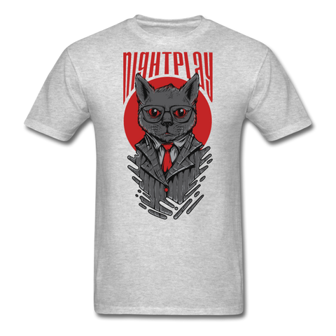 Night Play Men's T-Shirt - heather gray