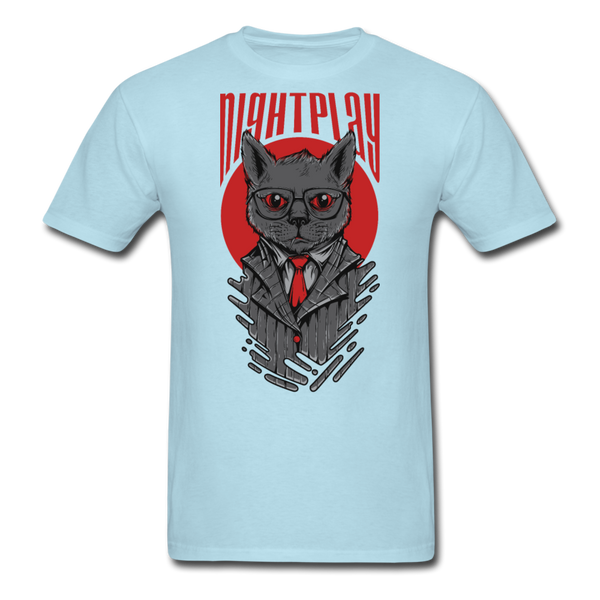 Night Play Men's T-Shirt - powder blue