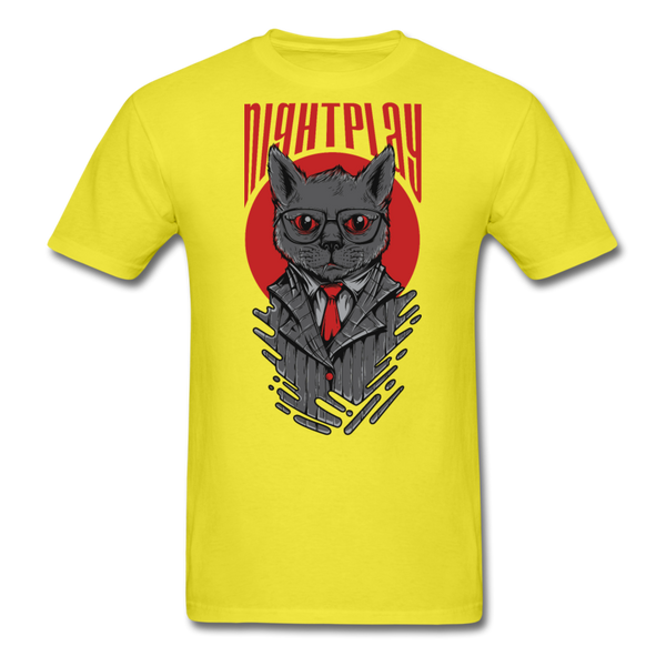 Night Play Men's T-Shirt - yellow