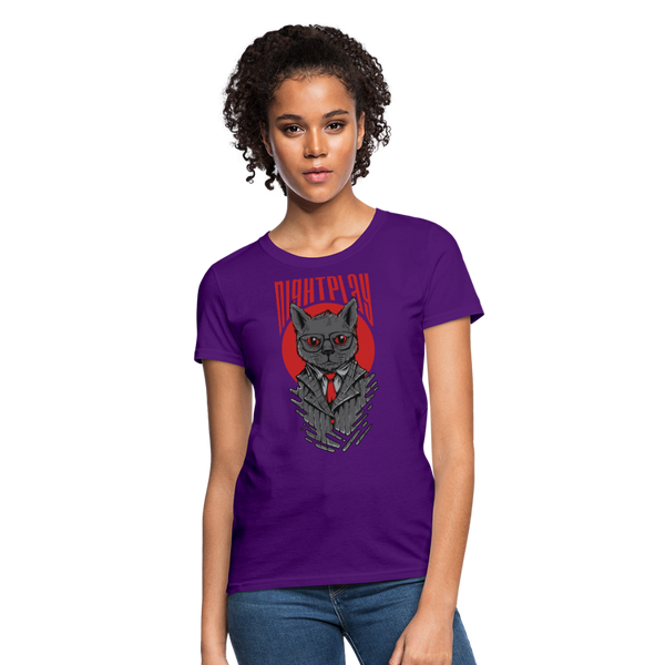 Night Play Women's T-Shirt - purple