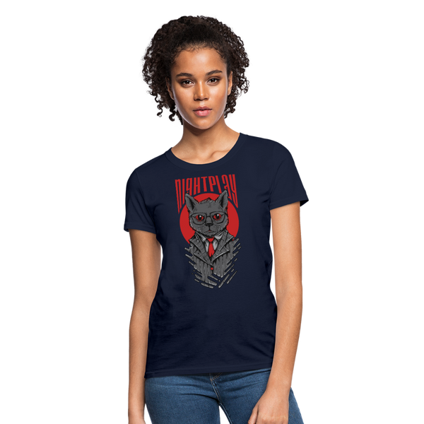 Night Play Women's T-Shirt - navy