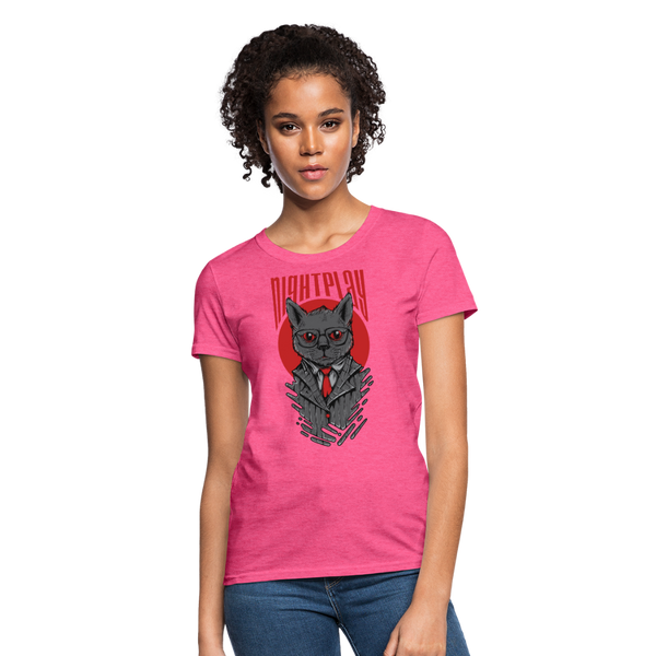 Night Play Women's T-Shirt - heather pink