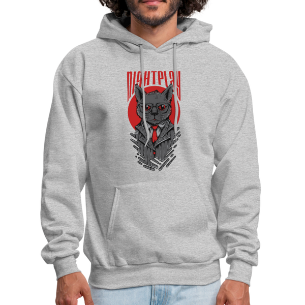 Night Play Men's Hoodie - heather gray
