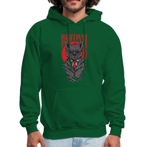 Night Play Men's Hoodie - forest green