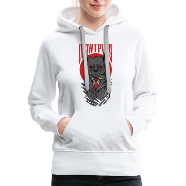Night Play Women’s Premium Hoodie - white