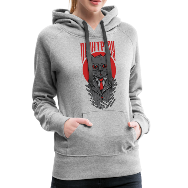 Night Play Women’s Premium Hoodie - heather gray