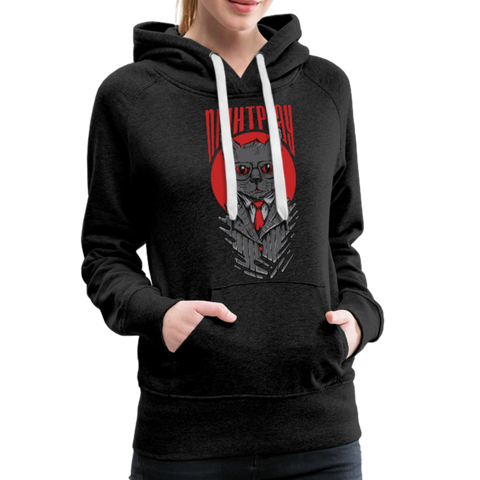 Night Play Women’s Premium Hoodie - charcoal gray